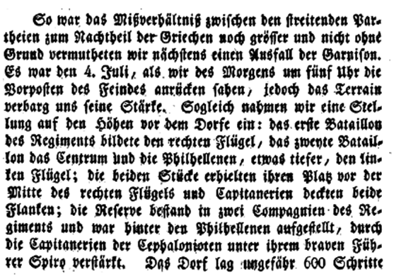 Abschnitt aus den Erinnerungen eines deutschen Philhellenen