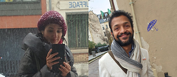 Santa Meyer-Nandi (links) und Abhinav Agarwal (rechts)