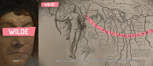 dekolonial – Videostandbild aus dem Projekt „Intervention M21“: Das (De-)Koloniale Glossar, Teil 2, „Zivilisiert - Wild“