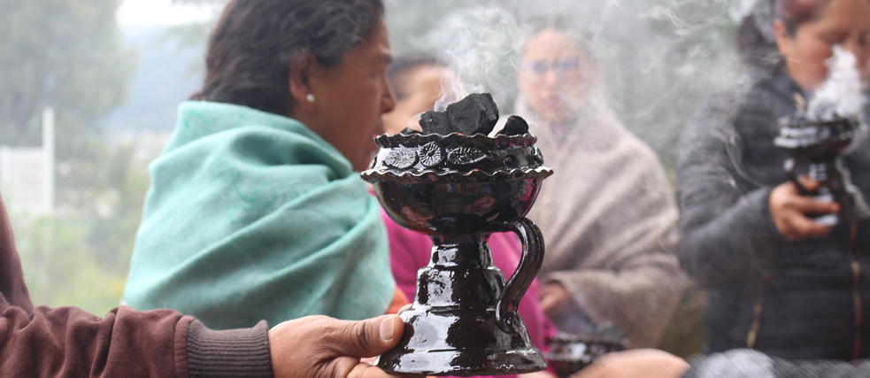 An indigenous ceremony to memorialize those who have fought in the resistance and honor the land.
