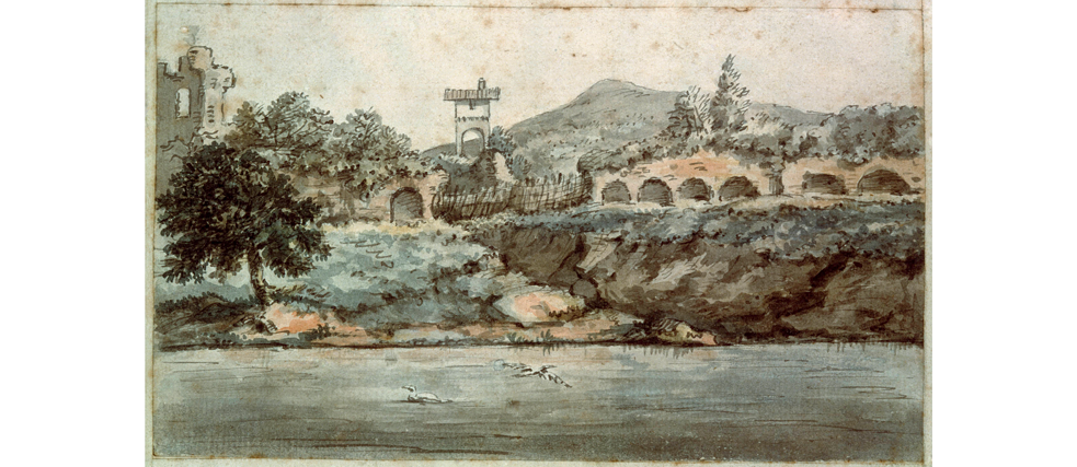 Der Tiber in Rom: Schon Johann Wolfgang von Goethe fertigte auf seinen Reisen Zeichnungen an. 
