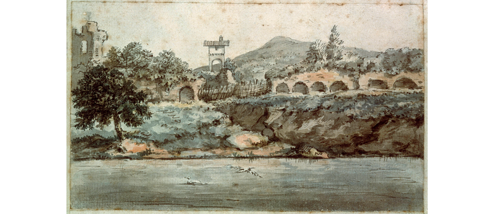 Der Tiber in Rom: Schon Johann Wolfgang von Goethe fertigte auf seinen Reisen Zeichnungen an. 