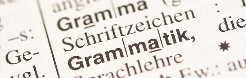 Auch die Formen der Grammatik haben Bedeutungen. Auch die Formen der Grammatik haben Bedeutungen.